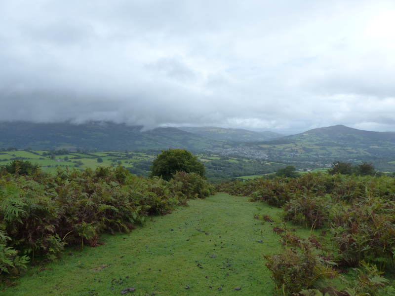 Not the path; nice Usk valley view though.