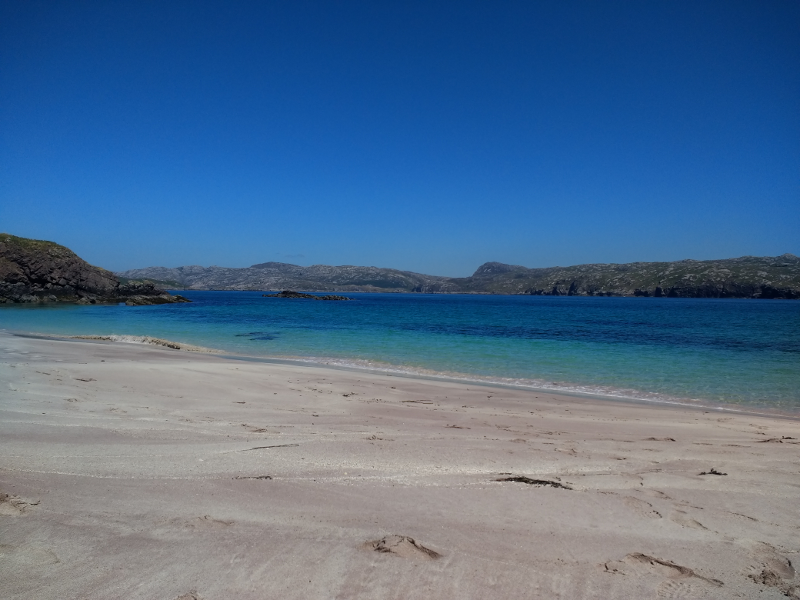 Yes, this beach is in Scotland.