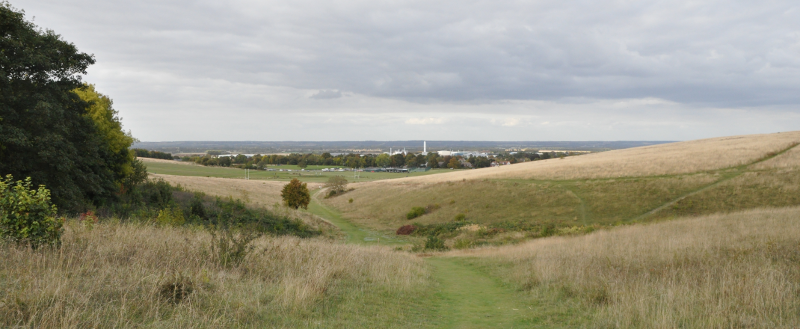 A view of Royston from the hill.